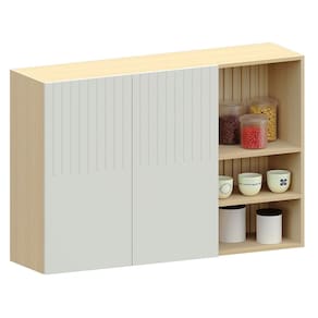Armário Aéreo para Cozinha 120 cm com Nicho Aurora