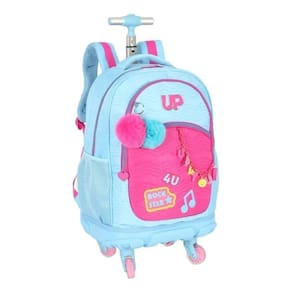 Mochila Rodinhas Com Led Rock Star Notebook Up4you