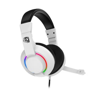Headset Gamer Alcor LED RGB ELG Branca HGAL