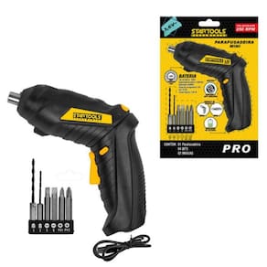 Parafusadeira Portátil 3.6V Com 6 Acessórios Inclusos