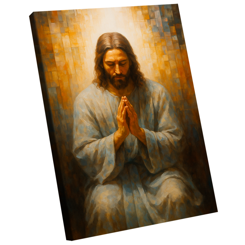 Quadro Decorativo Jesus Oração Artístico
