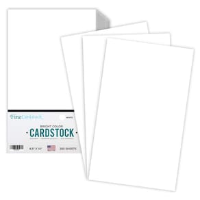 Papel de cartão S, impressão superfina, 250 folhas, 65 libras