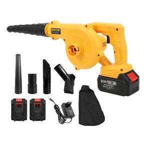 Soprador de folhas elétrico aspirador de pó sem fio com 2 bateria 21V BOM-9709