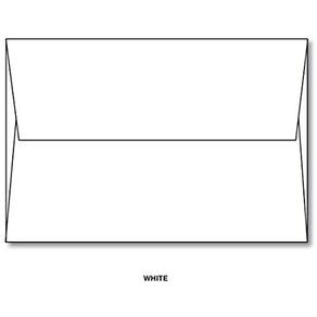 Envelope A2 (11,1 x 14,6 cm), aba quadrada, 24#, branco, pacote 1000