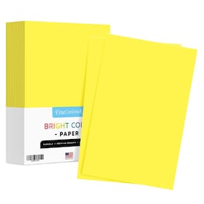 Papel colorido S Impressão superfina Ultra Lemon A3 90gsm 500 folhas