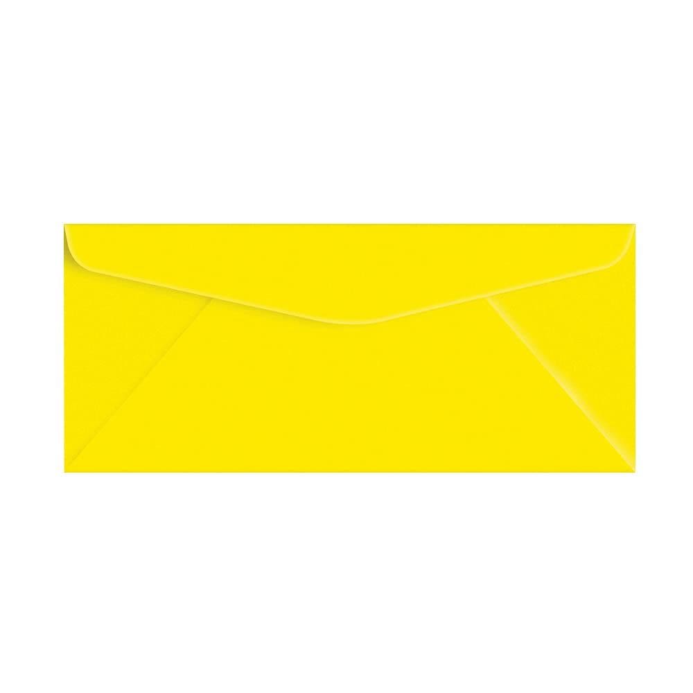 Envelopes S Superfine Printing Yellow #10 4,125 x 9,5 polegadas, pacote com 50