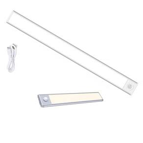 Luminaria LED 3 Tons Sensor Presença Movimento 3 Modos USB Bateria Recarregavel Quarto Sala Cozinha Armario Closet Iluminaçao