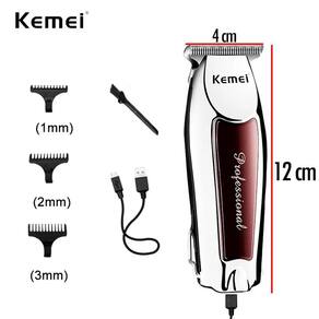 Kit Barbeiro Kemei Digital Para Barba E Pezinho