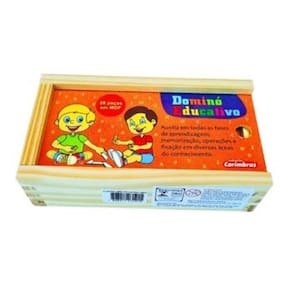 Domino de Frutas Carimbras Pecas em Madeira Brinquedo Pedagogico e Recreativo