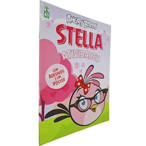 Angry Birds: Stella Livro de Atividades Com Adesivos e Poster Formato 20x26 cm Lombada com Grampos