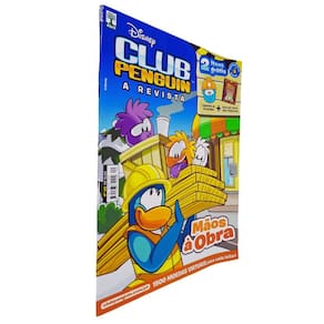 Quadrinhos HQ Gibi Graphic Novel Formato 20x26 cm Lombada com Grampos Club Penguin A Revista Número 23