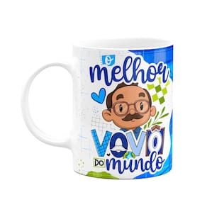 Caneca dos Avós Cartoon - O melhor vovô do mundo - M6