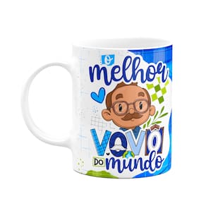 Caneca dos Avós Cartoon - O melhor vovô do mundo - M8