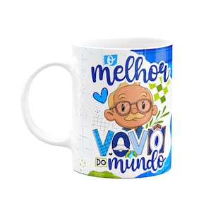 Caneca dos Avós Cartoon - O melhor vovô do mundo - M5