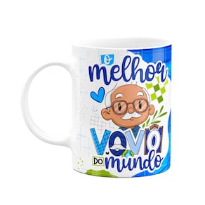 Caneca dos Avós Cartoon - O melhor vovô do mundo - M7