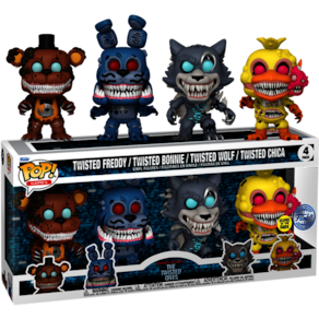 Funko Pop Five Nights At Feddy Exclusive The Twisted 4 Pack