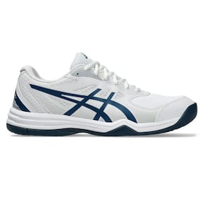 Tênis Asics Court Slide 3 Masculino Branco E Azul