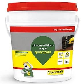 Impermeabilizante Quartzolit 18LTS Pintura Asfáltica Acqua
