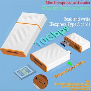 Leitor de cartões CFexpress Uogic Mini USB 3.2 10Gbps Tipo A&B