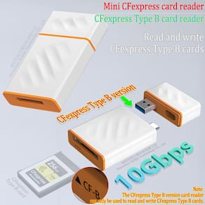 Leitor de cartões CFexpress Uogic Mini USB 3.2 10Gbps Tipo B