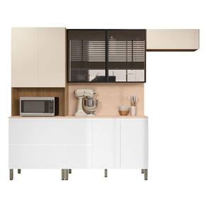 Cozinha Modulada Art 5 Peças Composição 2 Freijó Ártico Soft – Kits Paraná