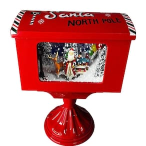 Mini Caixa Postal De Natal Com Som Luminoso Wincy