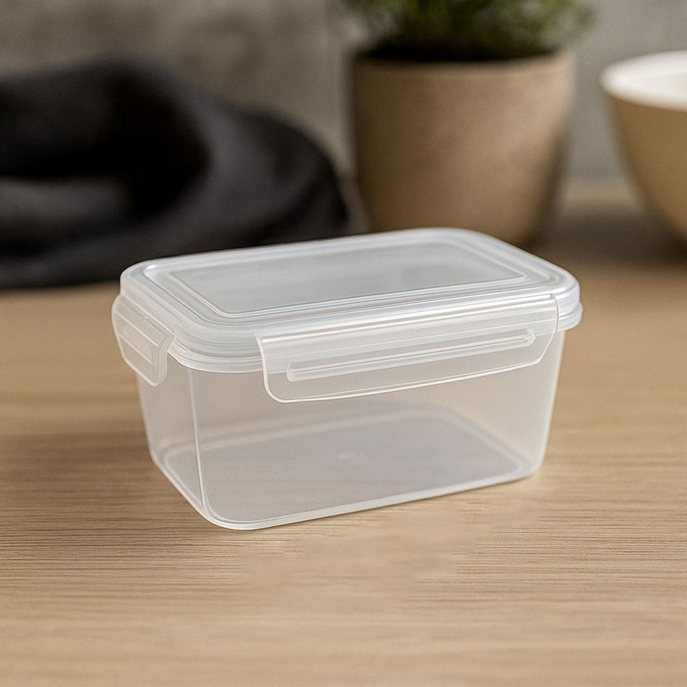 Pote Recipientes Hermético Mantimentos 480ML Transparente Alimentos Empilhável Arroz Feijão