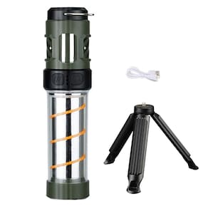Lampada Repelente Lanterna LED Afasta Inseto Mosquito USB Bateria Recarregavel Tripe Pesca Acampamento Segurança