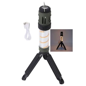 Lampada Repelente Lanterna LED Afasta Inseto Mosquito USB Bateria Recarregavel Tripe Acampamento Pesca Passeio Ar Livre Lazer