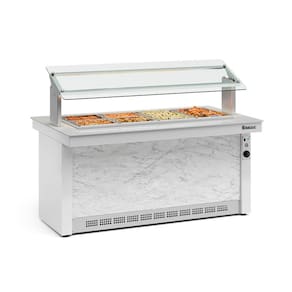 Buffet Térmico Gelopar 4 Cubas Branco 50-60Hz 220V GBTA-175