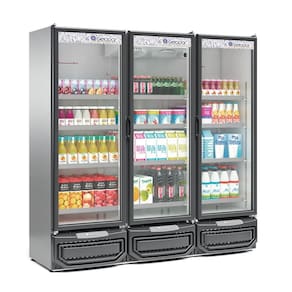 Refrigerador Expositor Vertical 1468 Litros Inox 127V Gelopar GCVR-1450 TI