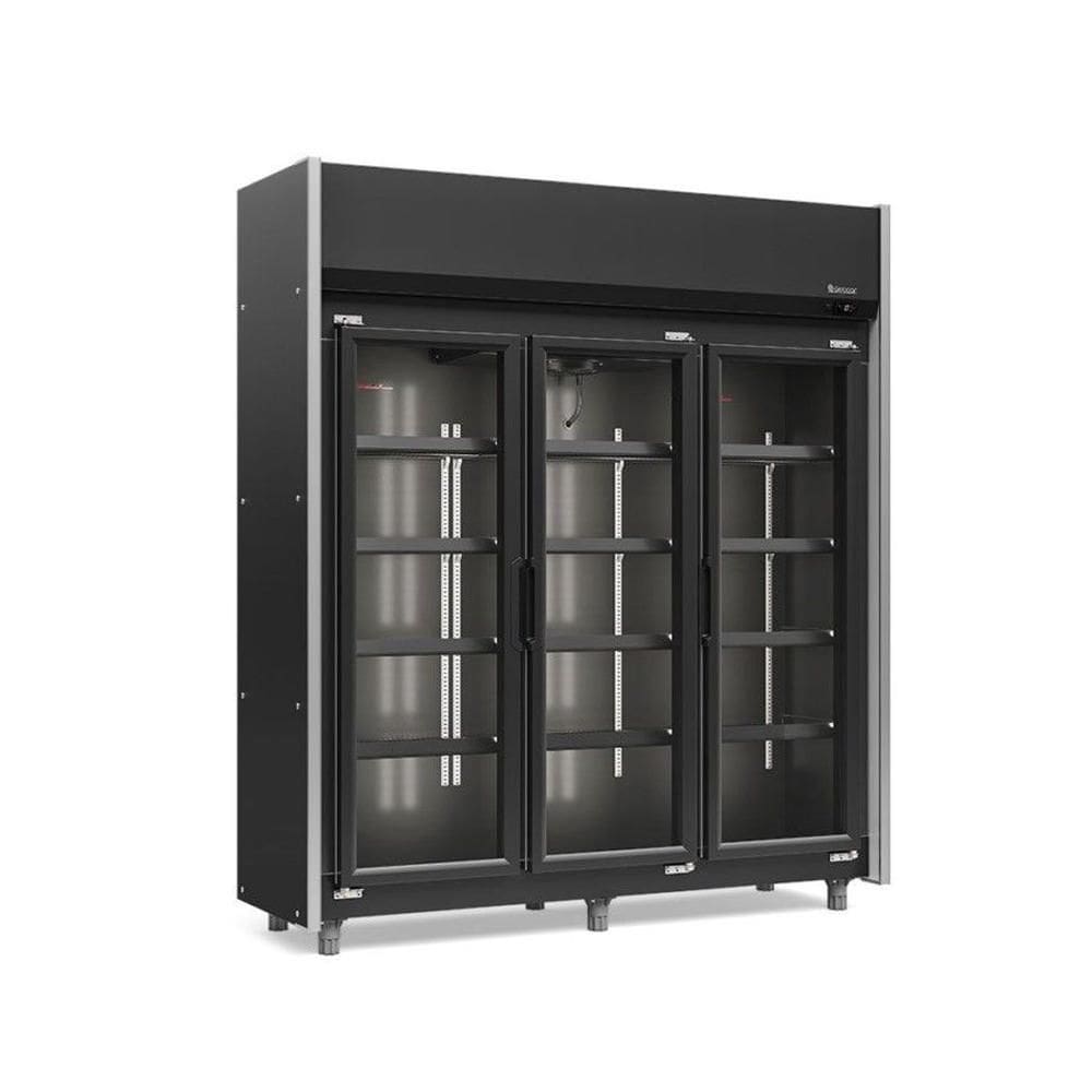 Geladeira/refrigerador 1200 Litros 3 Portas Preto - Gelopar - 110v - Geas-3p Lb Pr