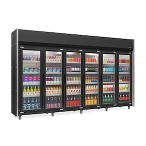 Refrigerador Expositor Vertical 2340 Litros Preto 220V Gelopar GEAS-6P