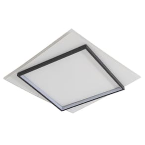 Luminária De Led Sobrepor Dois Quadrados 33W Bivolt 3 Em 1