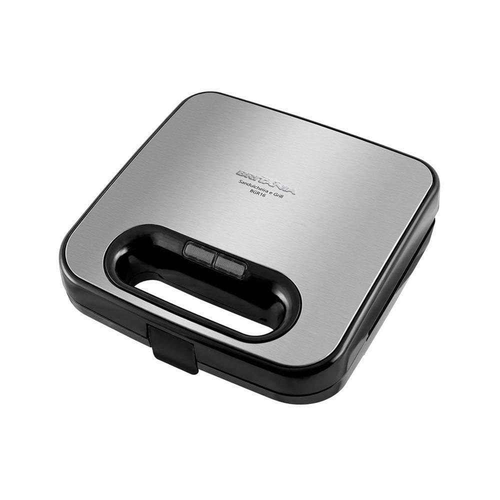Sanduicheira E Grill Britânia BGR16 2 Em 1 Redstone 750W 110V