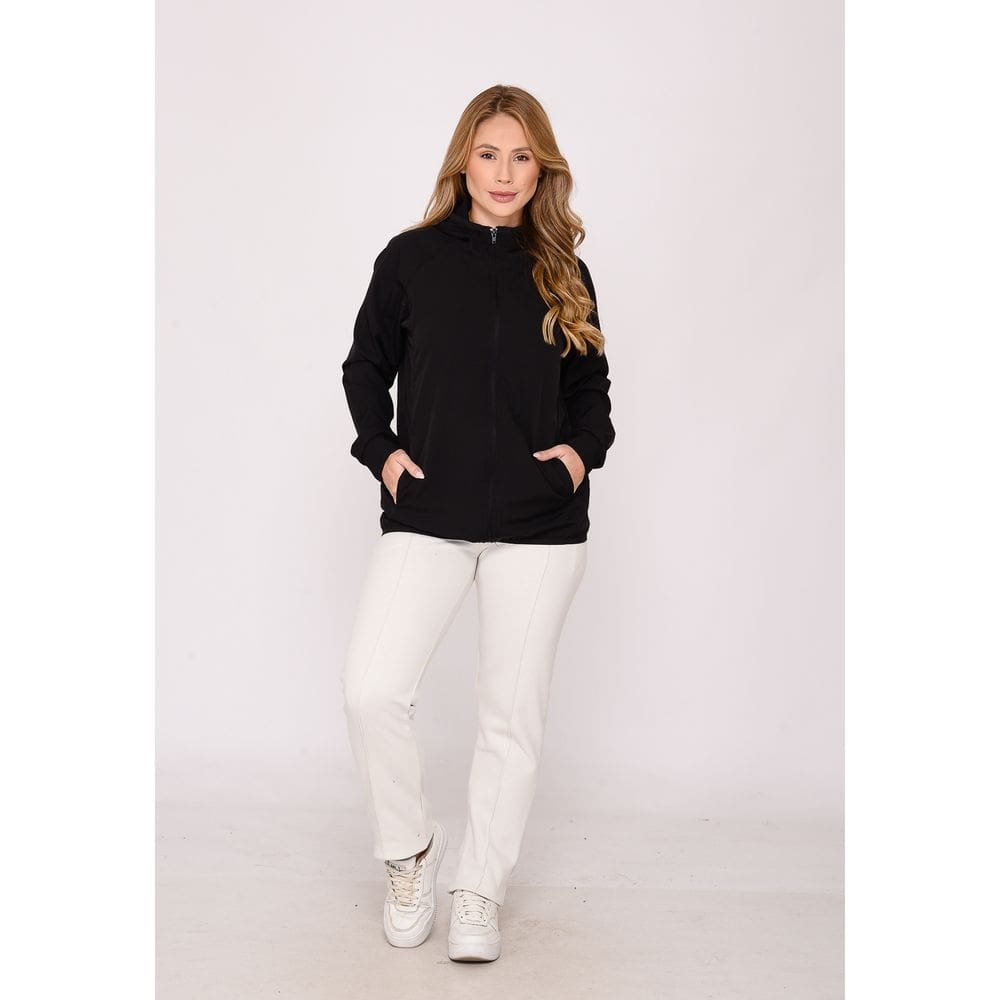 Jaqueta Feminina Corta Vento 7957 Preto