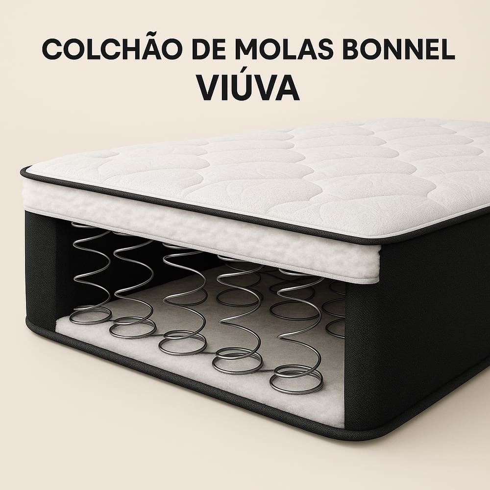 Colchão Viúva Molas Bonnel 28x128x188