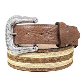 Cinto Masculino Trançado Marrom Cow Way 37624