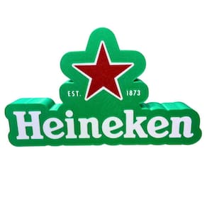 Luminária De Led Impressão 3D Heineken Decoração Mesa