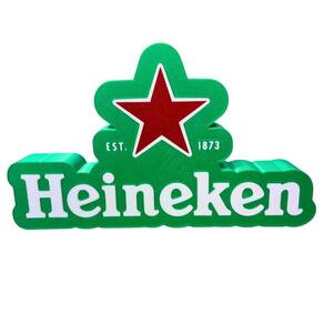 Luminária De Led Impressão 3D Heineken Decoração Mesa