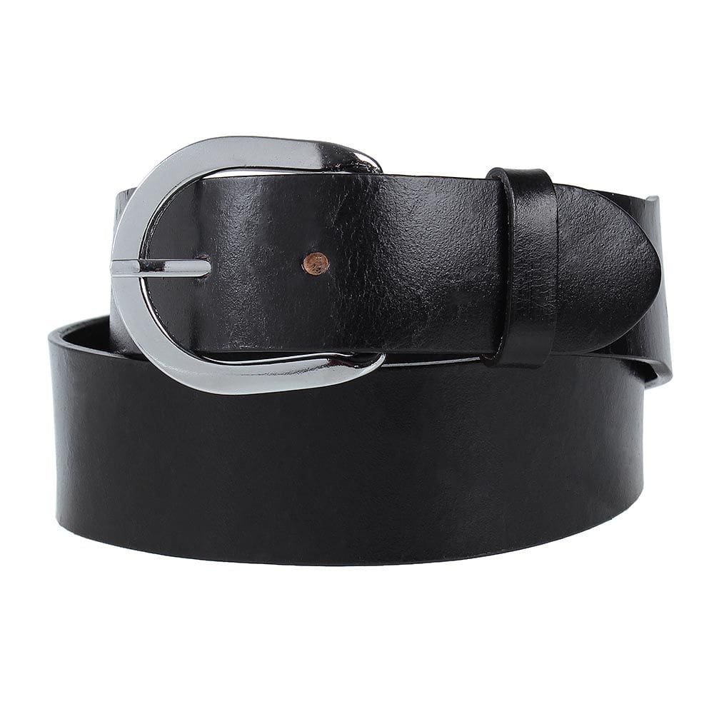 Cinto de Couro Liso Preto Cow Way 24593