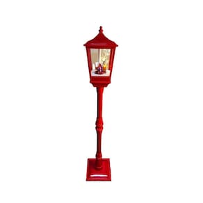 Enfeite De Natal Poste Musical Com Luzes Store 135Cm