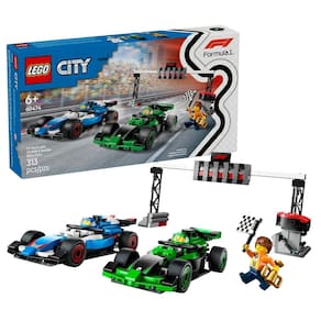 Lego City F1 Grid com carros de corrida VCARB e Sauber - 60474