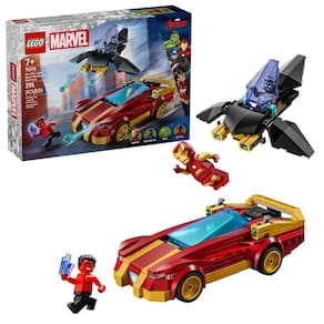 Lego Marvel Carro do Homem de Ferro e Pantera Negra vs Hulk Vermelho - 76310