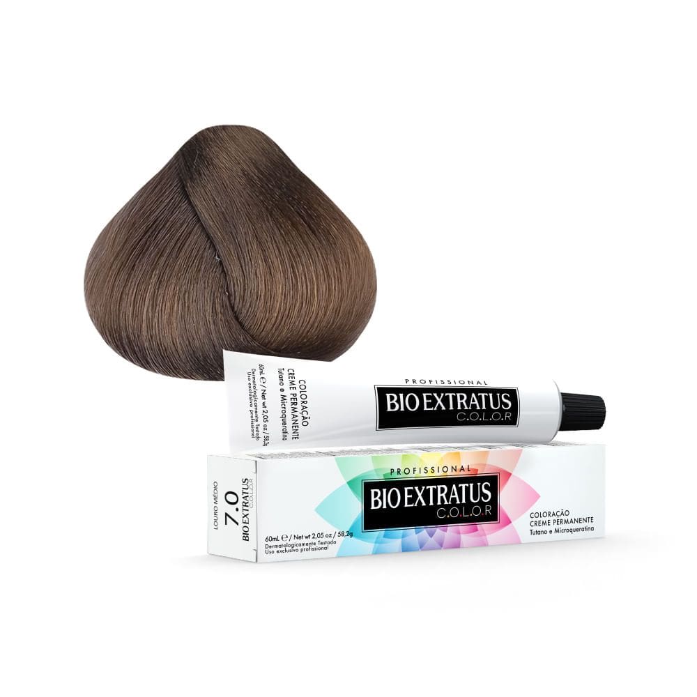 Tintura Creme Bio Extratus Color Louro Médio 7.0 60ml