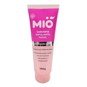 Sabonete Esfoliante Facial Mió Esfoliação Suave para Todos os Tipos de Pele 100g