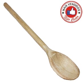 Colher Multiuso de Madeira 34cm - Tudo em Caixa