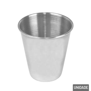 Copo de Inox 65ml Shot Prata - Tudo em Caixa