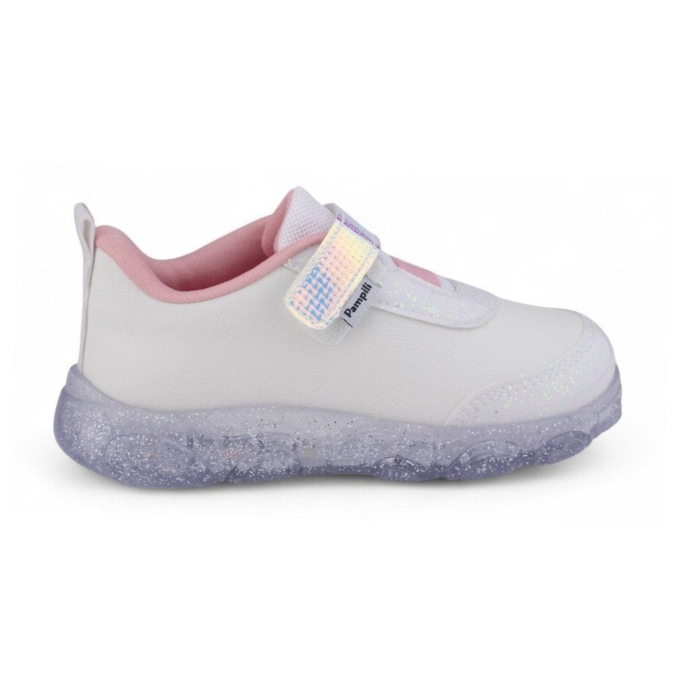 Tênis Infantil Menina de Led Pampili Liz Luz Glace 682.093 Casual