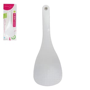 Colher de Arroz Plástico 19cm Branca - Tudo em Caixa